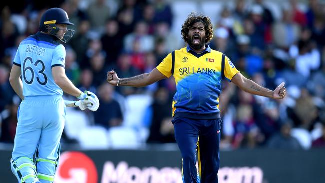 Lasith Malinga picked up the big wicket of Jos Buttler.