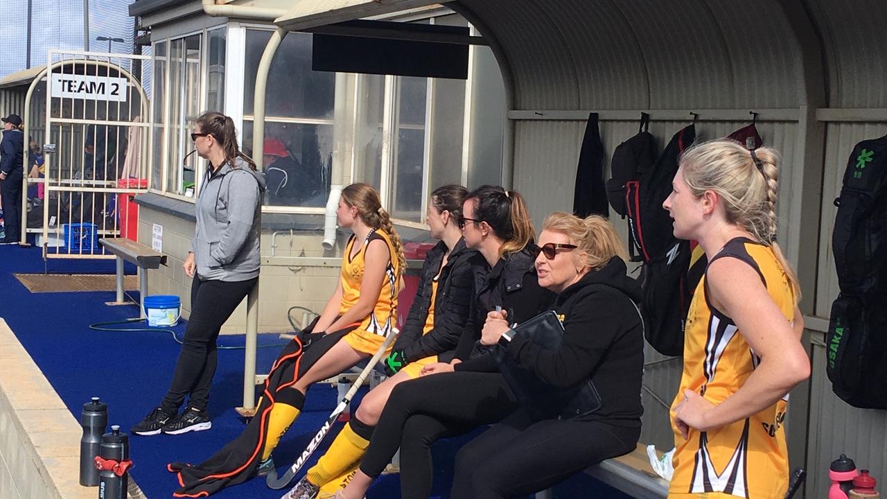 The Sunshine Coast women's bench.