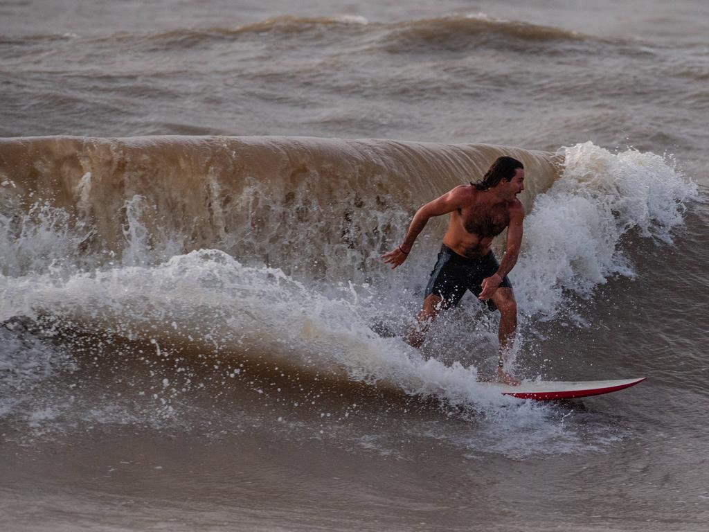 Top End Surfing at Nightcliff beach, Darwin. Picture: Pema Tamang Pakhrin