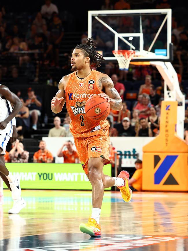 Taipans' Rob Edwards in the National Basketball League (NBL) match between the Cairns Taipans and the Adelaide 36ers, held at the Cairns Convention Centre. Picture: Brendan Radke