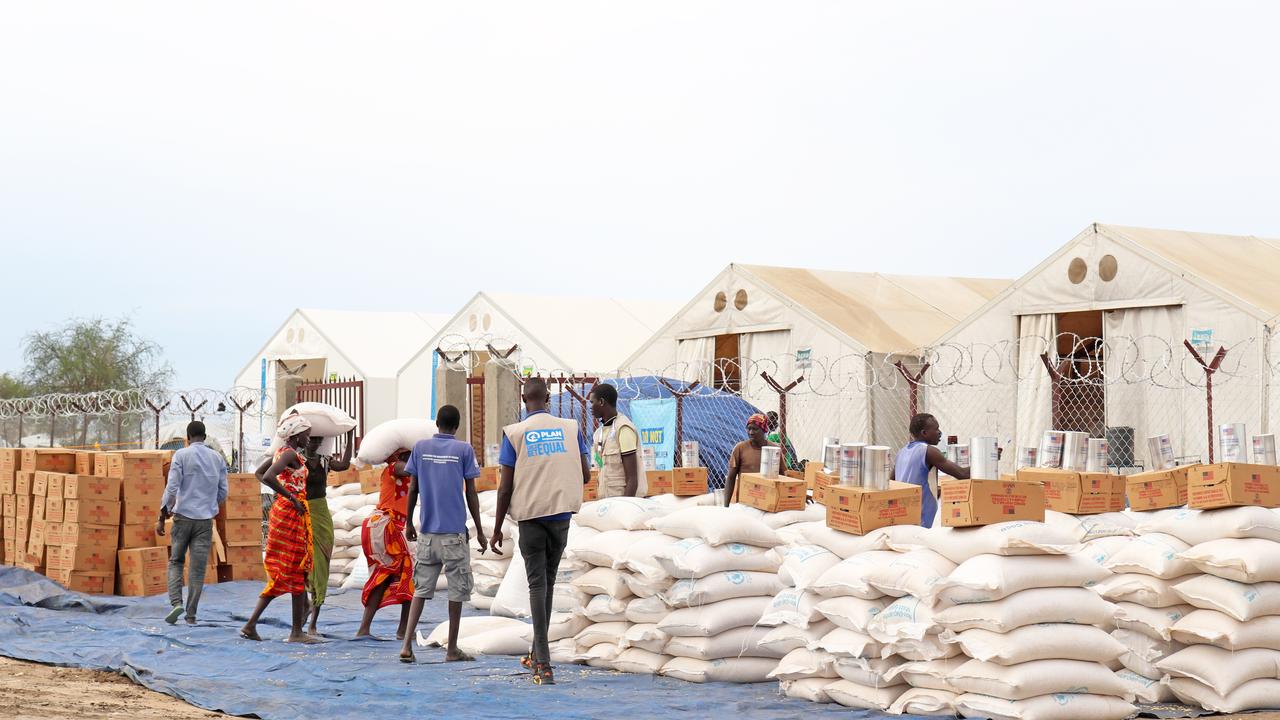 Food aid going to vulnerable families in Pibor and surrounding counties, with a focus on breastfeeding mothers, pregnant women and families with children under five. Picture: Plan International