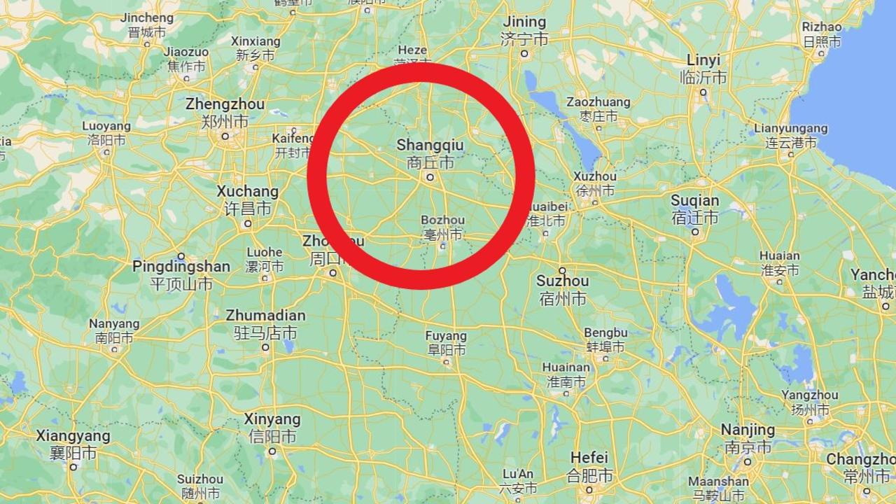 Shangqiu has a population of 7.33 million. Picture: Google Maps