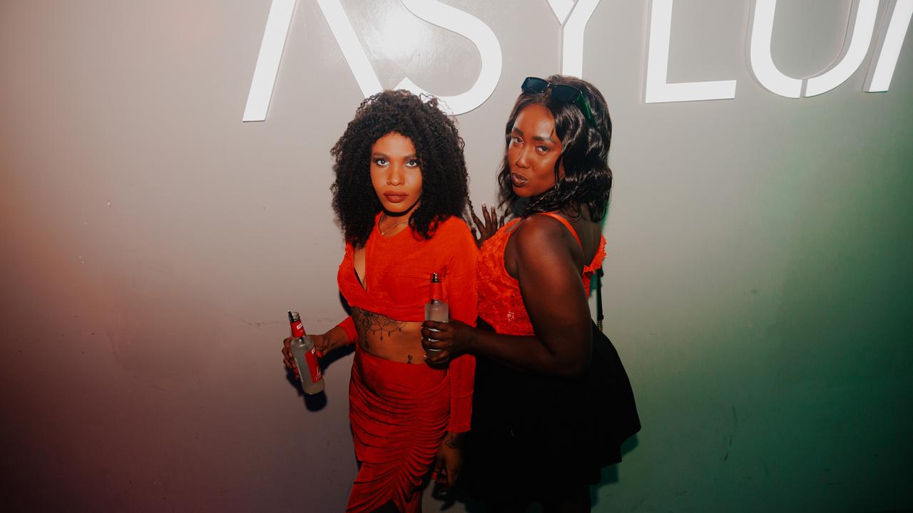 Sandy J ad Keke Zo at Asylum NIghtclub. Picture: Damien Wright