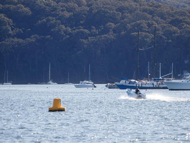 Elvina Bay, seen from Church Point, where the fatal boat collision occurred.