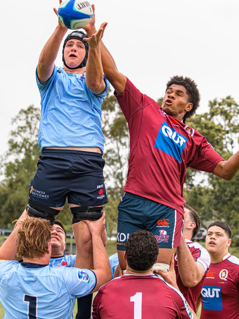 The NSW Waratahs against the Reds in the Super Rugby U16s: Photos: Reds Media.