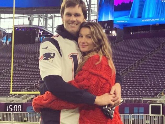 Simpler times for Tom Brady and model wife Gisele Bundchen.