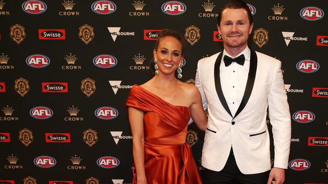 Patrick and Mardi Dangerfield have welcomed a baby girl into the world. Picture: Michael Klein