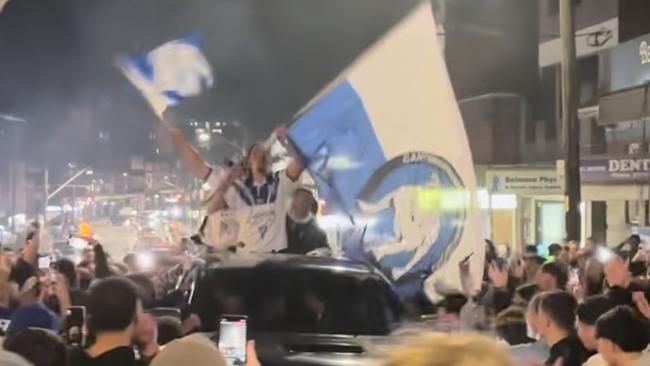 A sleeping giant of the NRL is awake as Bulldogs fans party after beating Canberra at Belmore.