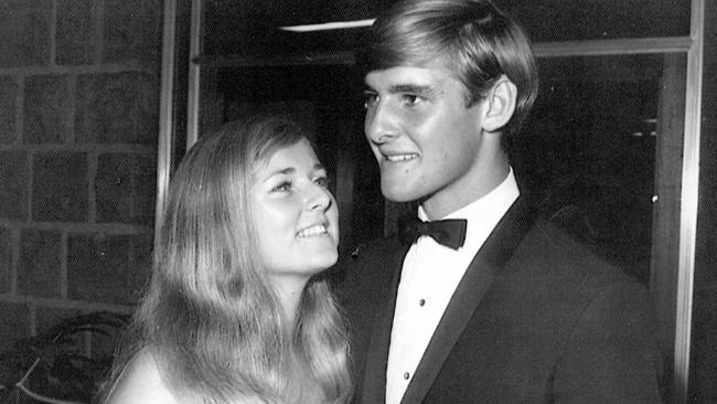 Chris Dawson with his future wife Lynnette who vanished in January 1982, aged 34, and whose body has never been found.