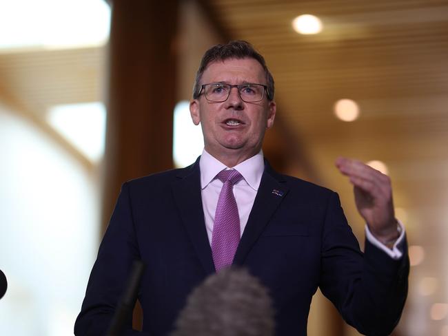 Former education minister Alan Tudge criticised the draft curriculum, which has since been revised. Picture: NCA NewsWire / Gary Ramage