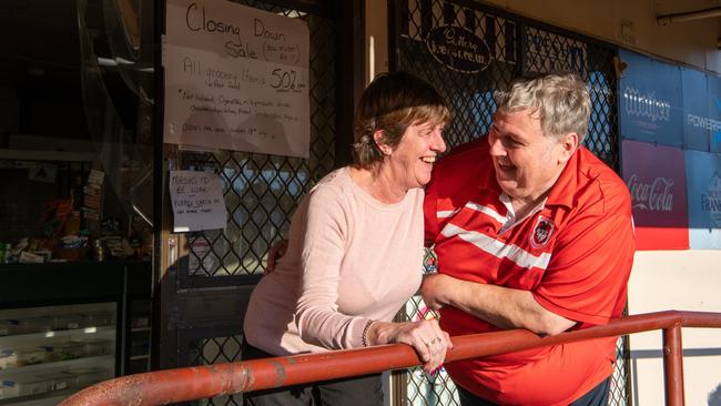 Col and Narelle Wiblen get ready to shut the doors on the Armidale Street General Store after 23 years.