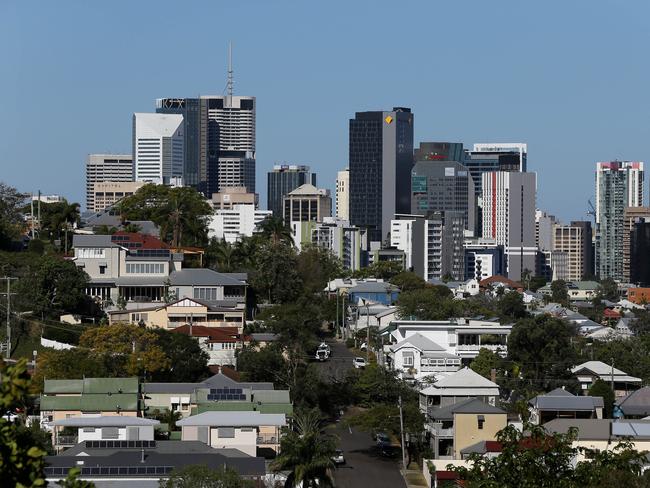 General shots of the Brisbane City skyline from Enoggera Terrace,Paddington, Friday 9th August 2019 Picture AAP/David Clark