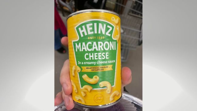 Canned food as wedding favours? Image: Facebook 