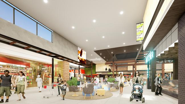 Artist impressions of the expanding Port Adelaide Plaza shopping centre. September 2020. Supplied by Precision Group.