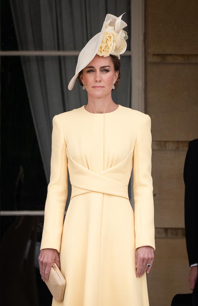 Catherine, Princess of Wales before the start of a Royal Garden Party at Buckingham Palace on May 20, 2025 in London, England. Picture: Aaron Chown - WPA Pool/Getty Images