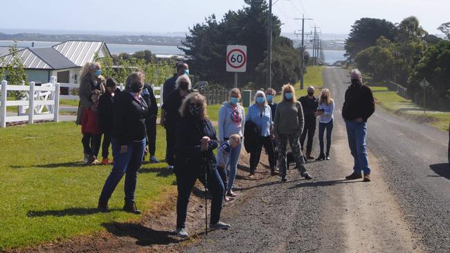 Residents in San Remo are frustrated with an unsealed Shetland Heights Road. Picture: Brooke Grebert-Craig