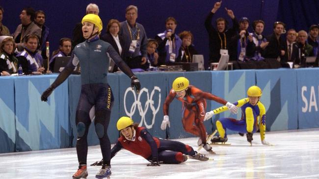 Steven Bradbury won Australia’s first ever gold medal at the 2002 Salt Lake City Winter Olympics.