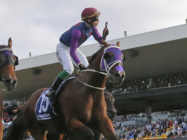 SYDNEY, AUSTRALIA - MARCH 19: Robbie Dolan on Shelby SixtySix wins race 9 the Furphy Galaxy during Sydney Racing Longines Golden Slipper Day, at Rosehill Gardens on March 19, 2022 in Sydney, Australia. (Photo by Mark Evans/Getty Images)