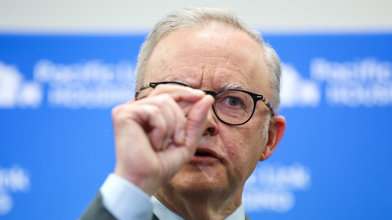 Anthony Albanese said Peter Dutton didn’t know the “price of Australian values” while campaigning in the electorate of Robertson. Picture: Jason Edwards / NewsWire