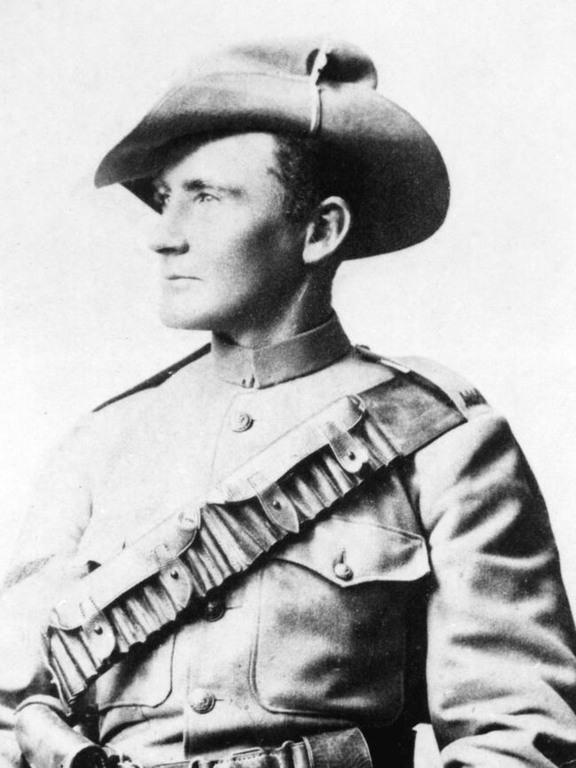 Studio portrait of Harry Breaker Morant, just before he left for South Africa with the 2nd Mounted Rifles from SA.