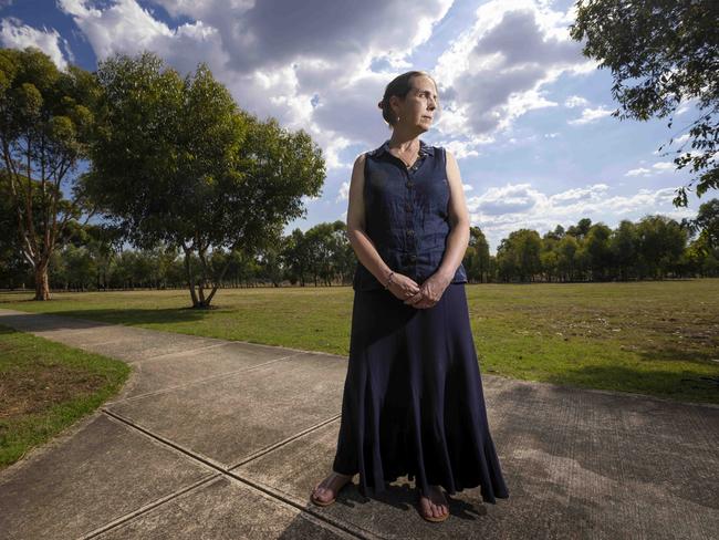 Head of Melbourne Airport Community Action Group Hannah Robertson is frustrated at the recent annoucement. Picture: Wayne Taylor.