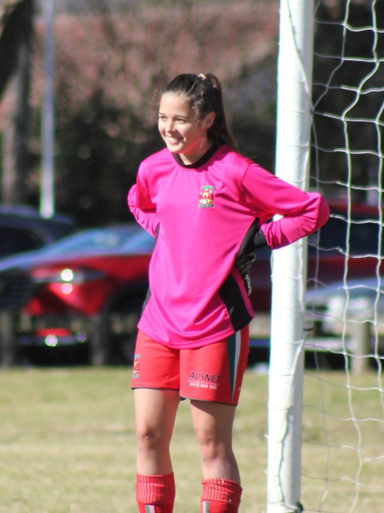 She was a keen soccer player and gifted goalkeeper.