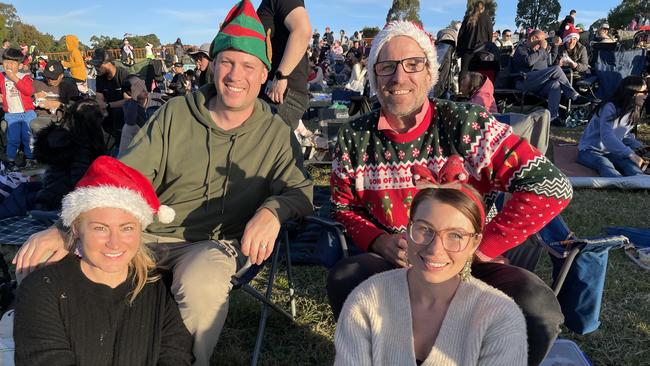 Tania Jonathan, Apenianski Goldsworthy, Kate Jose and Stuart Jose at Manningham's 2022 Carols.