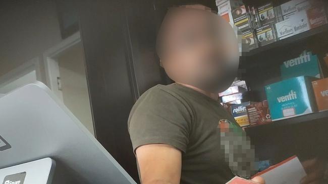 An illicit Cairns tobacco seller supplies imported cigarettes without warnings from a Cairns City shop. Picture: Supplied