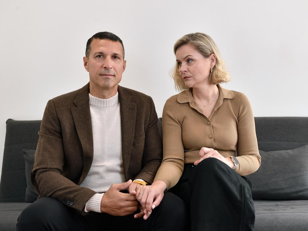 Charif Kazal, with his wife Agnes, is demanding the Federal Attorney-General act immediately to clear his name after he was wrongly called corrupt by ICAC. Picture: Patrick Woods.