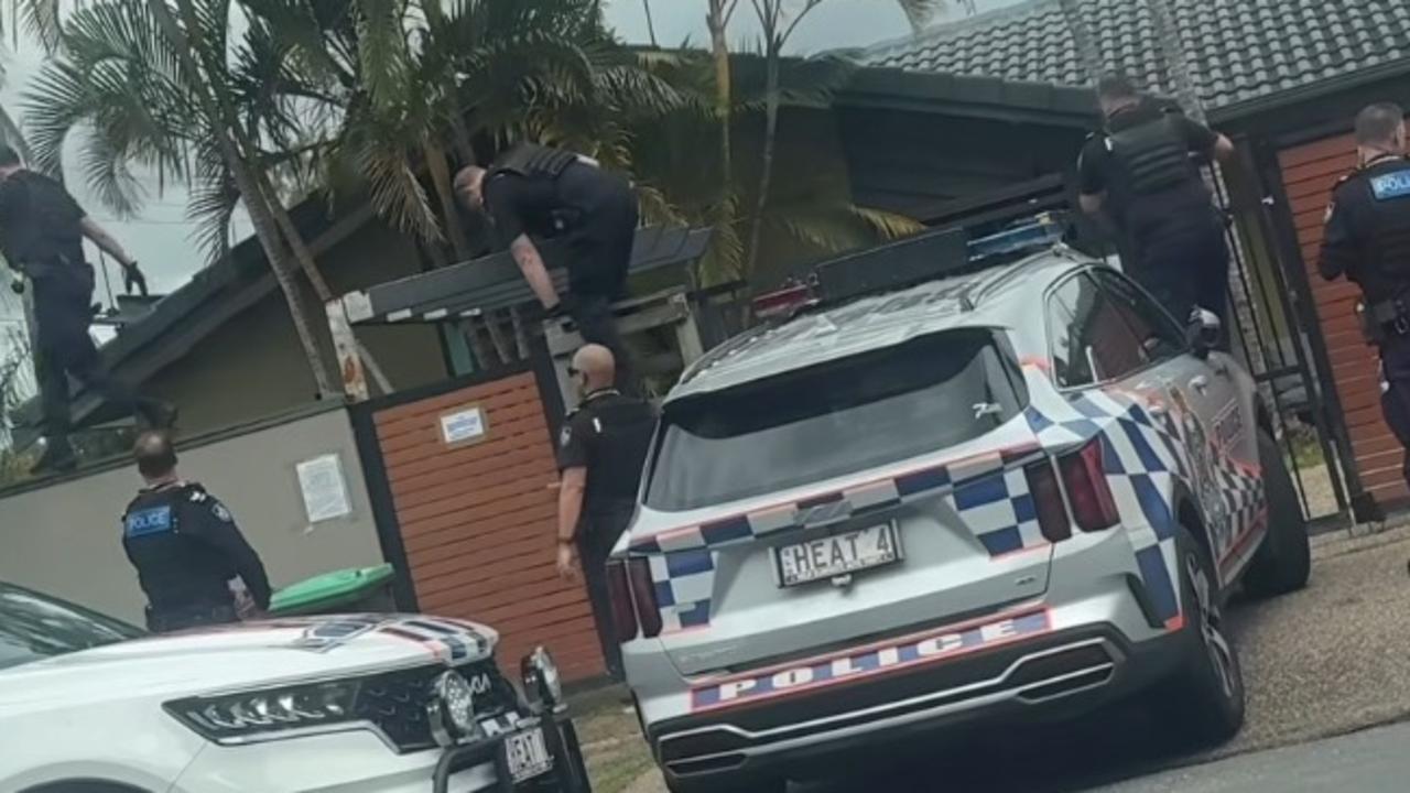 Ellidy Pullin posted to social media about a police raid at Currumbin Waters.