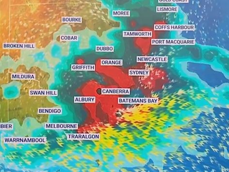 NSW is set to cop the worst of the weather with Sydney to be pelted with showers and inland areas to be affected by thunderstorms.