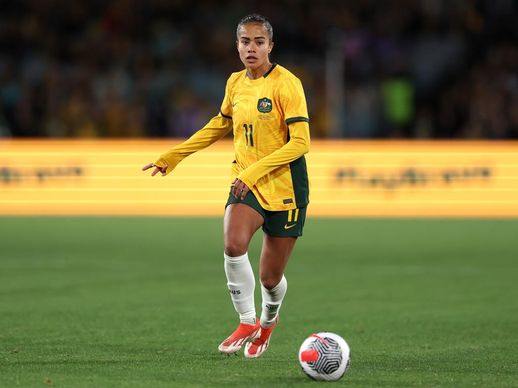 The Matildas look on tonight. Picture: Getty Images