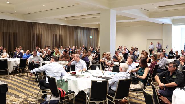 Hundreds of Far North Queensland tourism bosses and operators attended the Department of Environment, Tourism, Science and Innovation's Destination 2045: Queensland’s Tourism Future consultation Cairns workshop, held at the Pullman Reef Hotel Casino. Picture: Brendan Radke