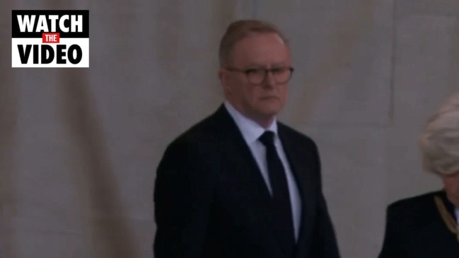 Prime Minister Anthony Albanese attends Queen's lying-in-state