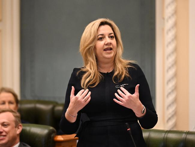 Queensland Premier Annastacia Palaszczuk in parliament. Picture: NCA NewsWire / Dan Peled