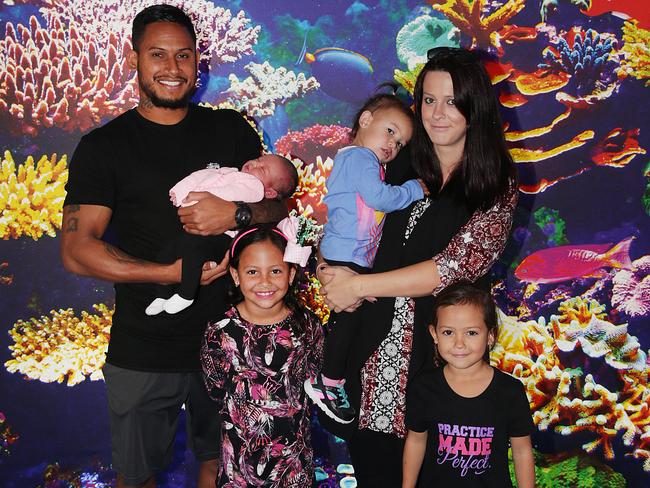 Ben Barba with his family.