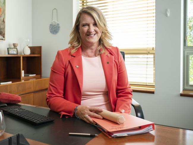 Kylea Tink MP inside her office at parliament house Canberra. Pictures: Martin Ollman