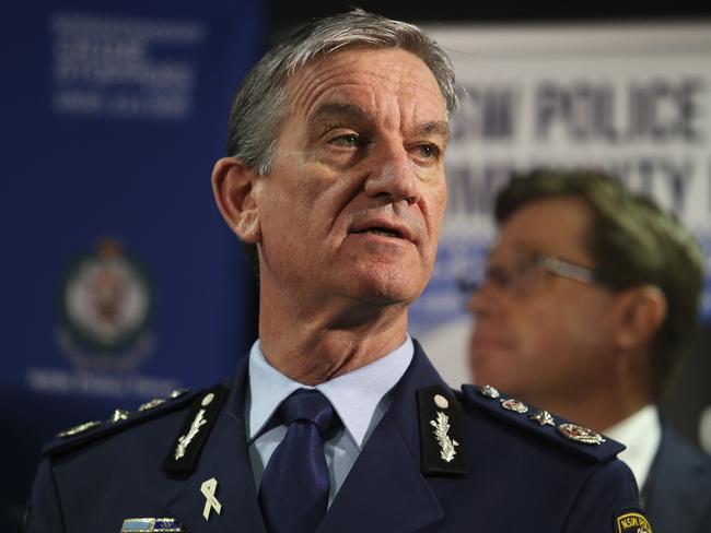 NSW Police Commissioner Andrew Scipione sent a message to Catherine Burn on the night of the siege. Picture: Justin Lloyd