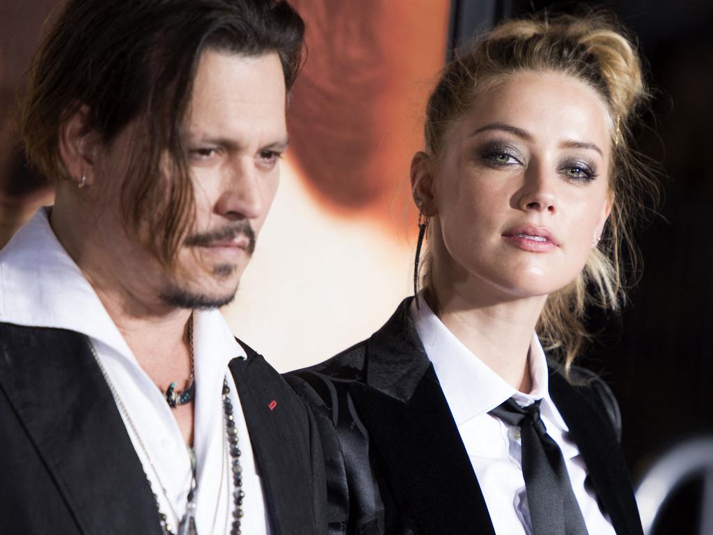 Johnny Depp and Amber Heard began dating in 2012, before splitting in 2016. Picture: VALERIE MACON / AFP