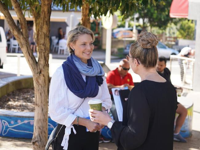 Katherine Deves said she has been taking to voters across Warringah about grassroots issues. Picture: Katherine Deves – Liberal Candidate for Warringah/Facebook