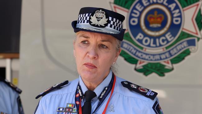 Police Commissioner Katarina Carroll on Tuesday. Picture: Liam Kidston