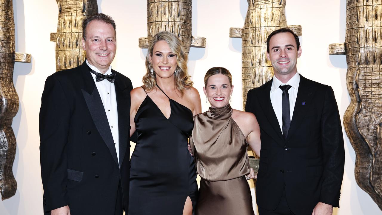 David Nye, Jana Stankovich, Tayla Ahrens and Luke Greenslade at the Cairns Chamber of Commerce Business Excellence Awards gala dinner, held at the Cairns Convention Centre. Picture: Brendan Radke