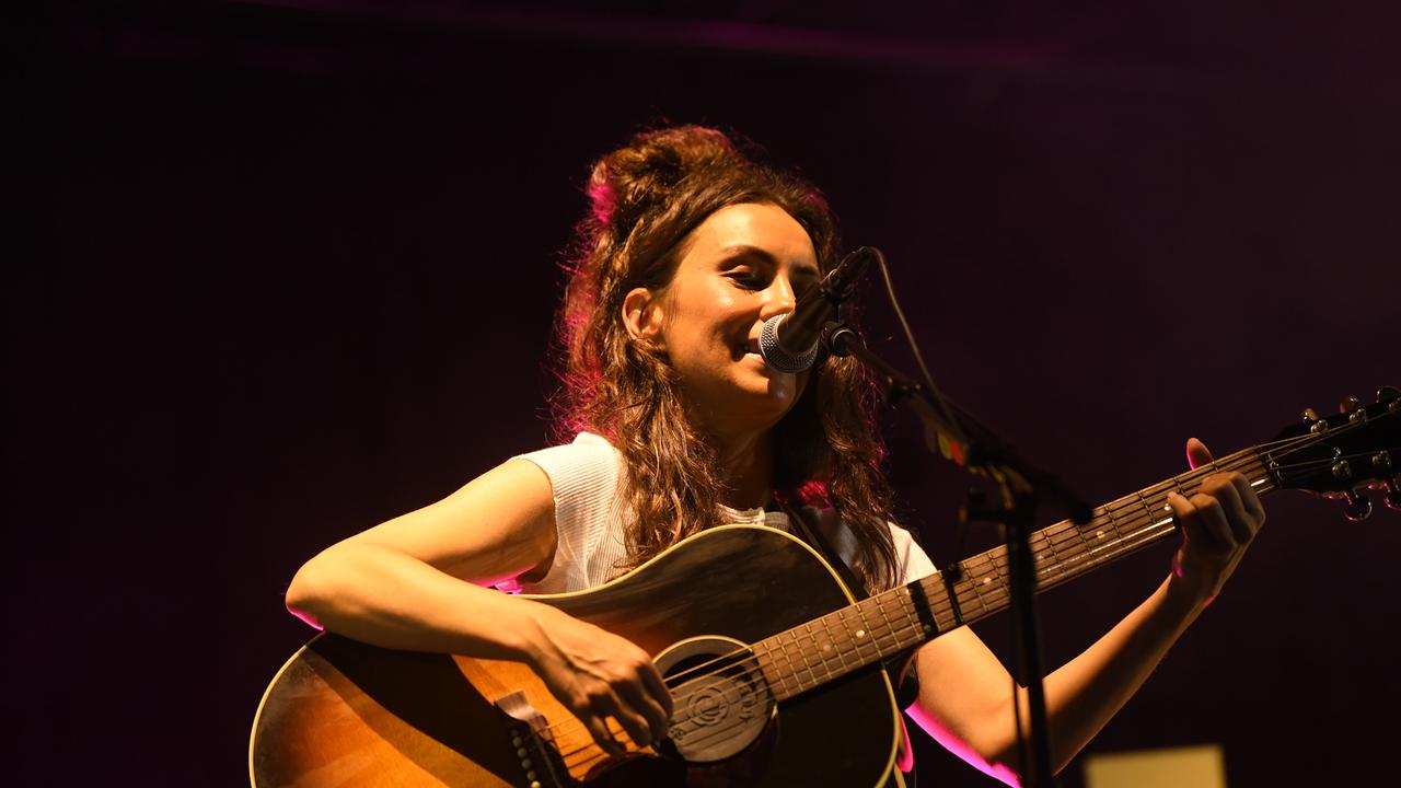 Amy Shark performs solo at the Darwin Waterfront on NYE. Picture: (A)manda Parkinson