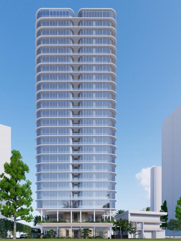 Artist impression of the proposed Monaco tower in Main Beach from Ignite Projects.