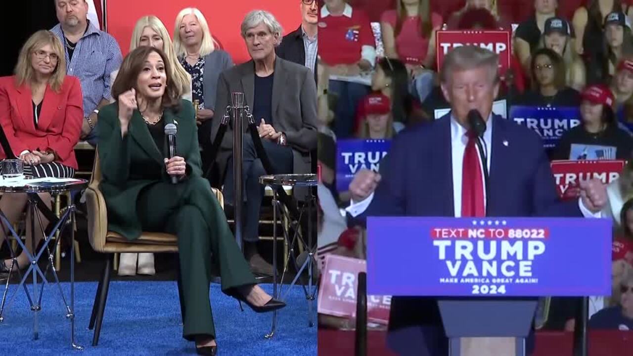 Harris, Trump campaigns accelerate with two weeks to Election Day