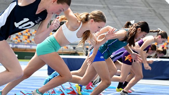 The Queensland All Schools track and field championships at QSAC. Saturday November 2, 2024. Picture, John Gass