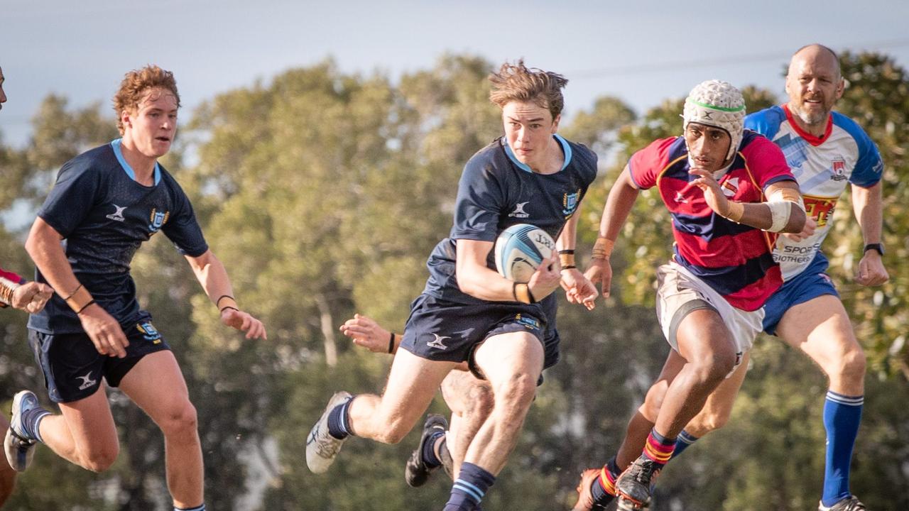 Brisbane Grammar School captain Ryan Shaw on the move.