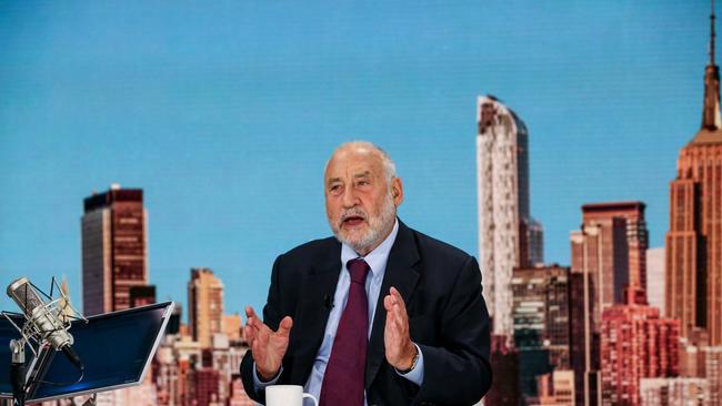 Joseph Stiglitz, economics professor at Columbia University, speaks during a Bloomberg interview in 2016.