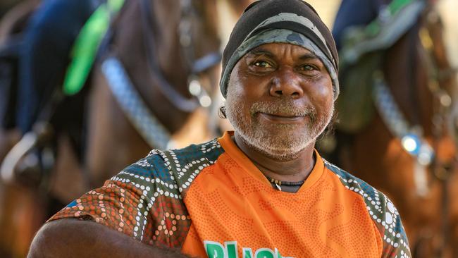 David Rogers of Mutitjulu on the streets of Darwin, is happy to have the police presence around the city.