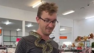 Snake enthusiast, Youknowthatoneguywho on TikTok. Picture: Supplied